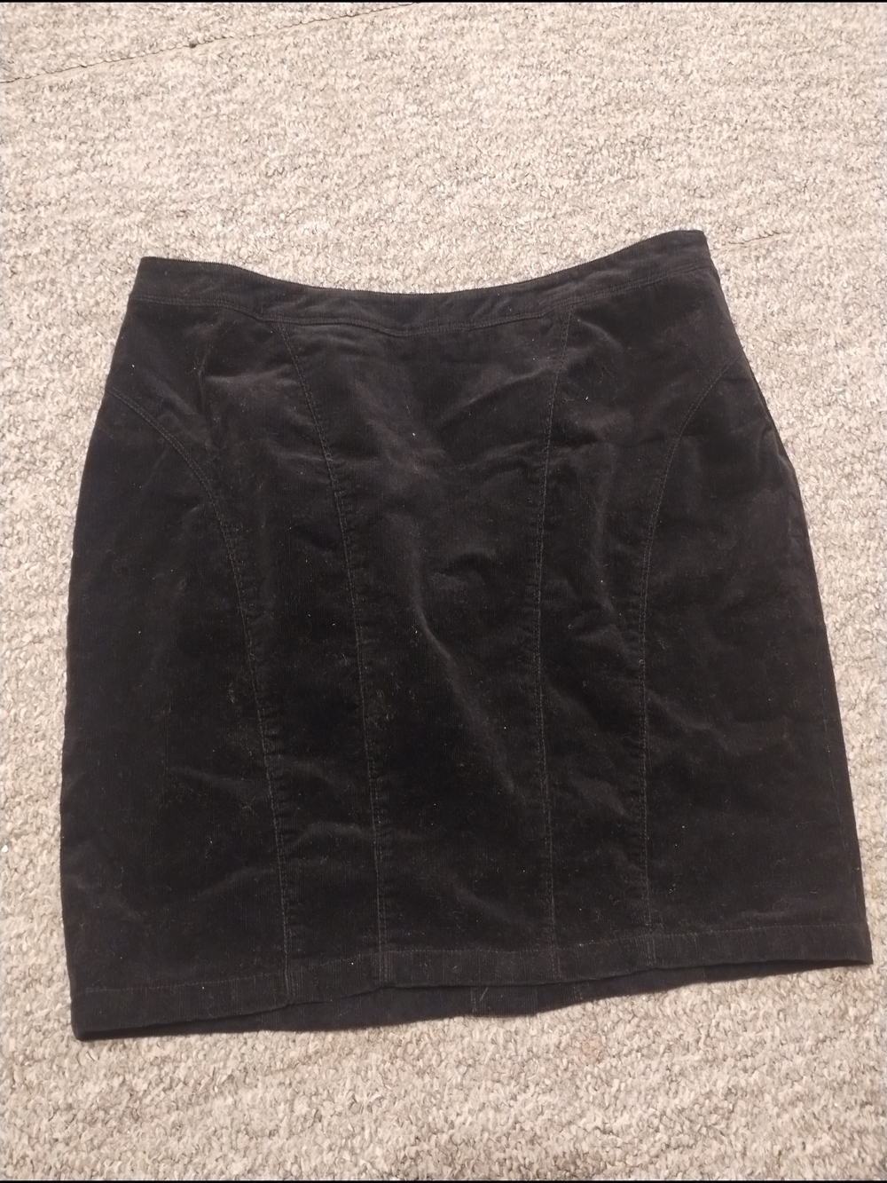 Lane Bryant Black Women's Suede-Look Mini Skirt